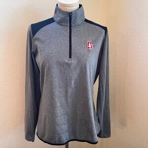 Nike Golf Stanford Cardinals Gray half zip long sleeve active wear Womens Medium
